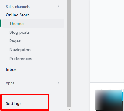 Setting Option in Shopify