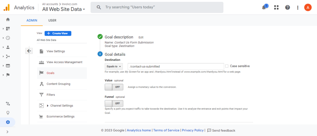 How to Create and Setup Goals in Google Analytics